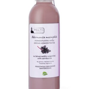 HEALTH_by_JD Akkermansia muciniphila su šeivamedžiu, 0.75 L; 0,5L; 0,33L