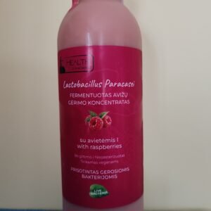 HEALTH_by_JD Lactobacillus Paracasei su avietėmis, 0.75L; 0,5L; 0,33L